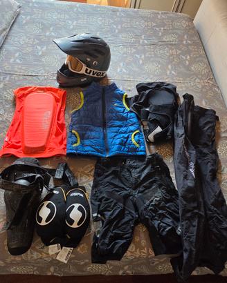 materiale downhill enduro bambino 