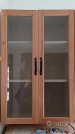 Vetrinetta Pensile Pino per Cucina/Soggiorno