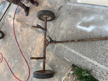 Carrello per motozappa