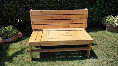 panchina di legno pellet 