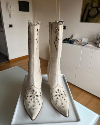 Stivali donna estivi in pelle