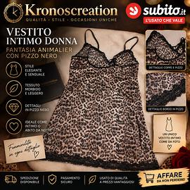 sottana da notte leopardata taglia XL