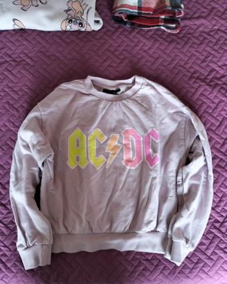 Felpa bimba rosa ac/dc