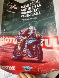 Manifesto locandina moto gp valencia rossi vr46