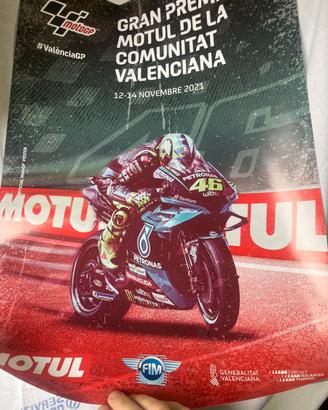 Manifesto locandina moto gp valencia rossi vr46
