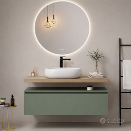 Set bagno completo verde salvia NUOVO