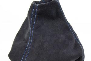 Cuffia cambio 500 o 595 alcantara filo blu