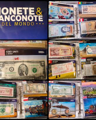 monete e banconote del mondo 26 uscite - 27 pezzi