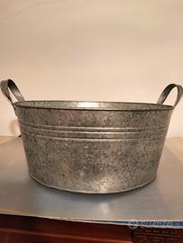 secchio latta vintage 