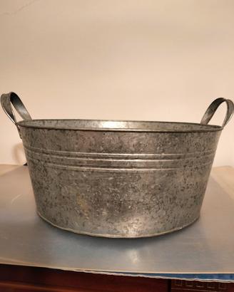 secchio latta vintage 