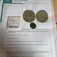 Lotto 6 monete romane periziate lecita provenienza