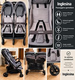 Passeggino inglesina gemellare 