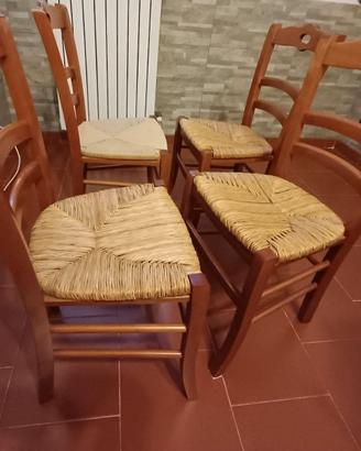 Sedie Old Style da trattoria in ciliegio