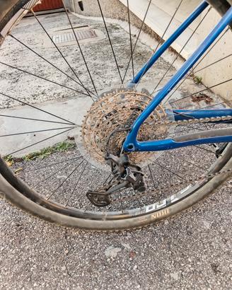 Mountain Bike usata pochissimo telaio carbonio.