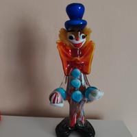 Pagliaccio in vetro di Murano
