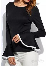 Maglia donna  Zara girocollo manica campana tg S