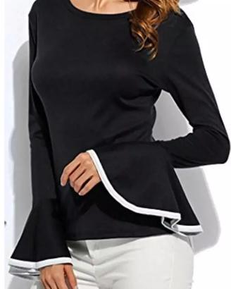 Maglia donna  Zara girocollo manica campana tg S