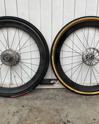 Ruote Ciclocross in carbonio da 50 mm