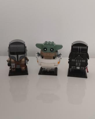 Lego Brickheadz Darth Vader e The Mandalorian 