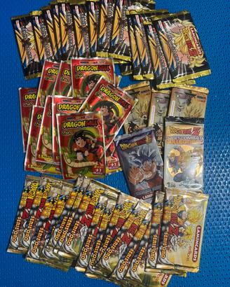 Bustine di carte Dragon Ball Sigillate chiuse