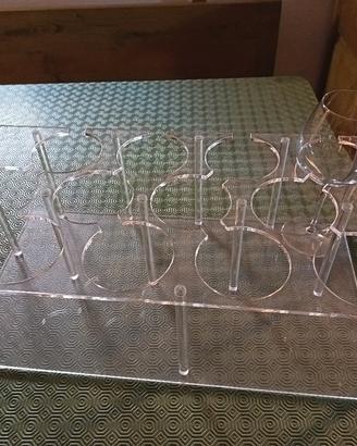 vassoio plexiglass per 12 bicchieri