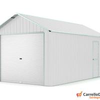Capanno container box 360x762cm serranda bianco