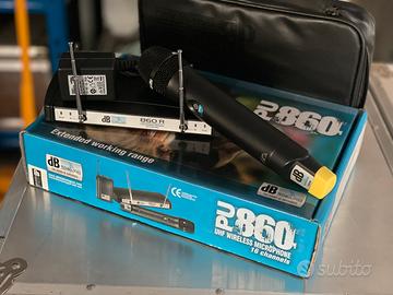 Microfono wireless db PU 860 UHF