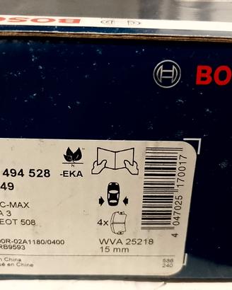 pastiglie freno posteriore Bosch 0986494528