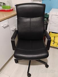 Sedia scrivania in pelle IKEA