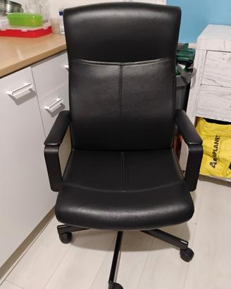 Sedia scrivania in pelle IKEA