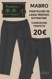 MABRO- pantaloni in lana merino EXTRAFINE