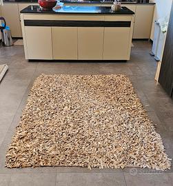 Tappeto moderno in vera pelle 250x 150