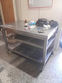 tavoli inox vari