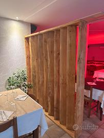Separe in legno di rovere fatto a mano