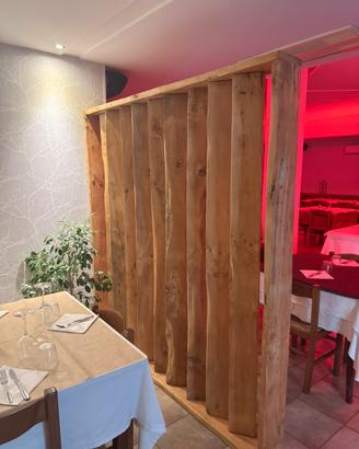 Separe in legno di rovere fatto a mano