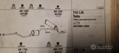 Centrale+ terminale scarico Y10 Turbo