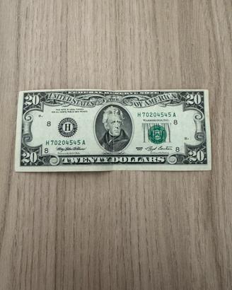 Banconota 20 Dollari Stati Uniti d’America 1993