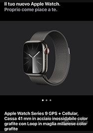 Apple Watch 9 Acciaio 41mm