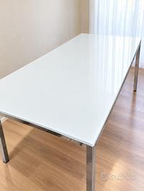 Tavolo IKEA TORSBY in vetro bianco 180×85