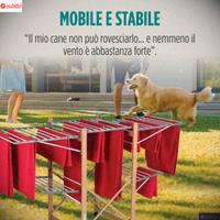 Elegante Stendibiancheria Estensibile da Esterno e