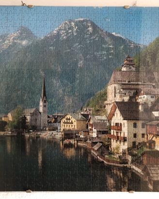 Quadro Puzzle "Paese di montagna"