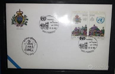 SAN MARINO 1992 Ingresso di San Marino all'ONU