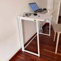 Scrivania Pieghevole Salvaspazio Bianco