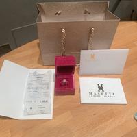 Anello oro bianco 18 kt e brillanti