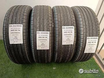 4 gomme 205 60 16 continental 100% BAT. RIF361