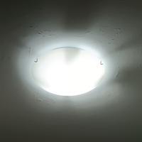 Lampada da soffitto Oblo Fan Europe vetro bianco