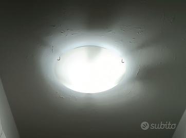 Lampada da soffitto Oblo Fan Europe vetro bianco