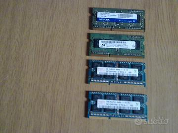 3 Ram da 2 GiB + 1 Da 1 GB (PC3) Notebook