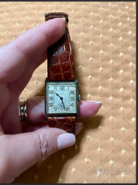 LANCOraroOROLOGIOvintageMILITAREcassaTANKinARGENTO