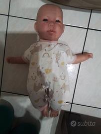 bambola reborn che piange con accessori 